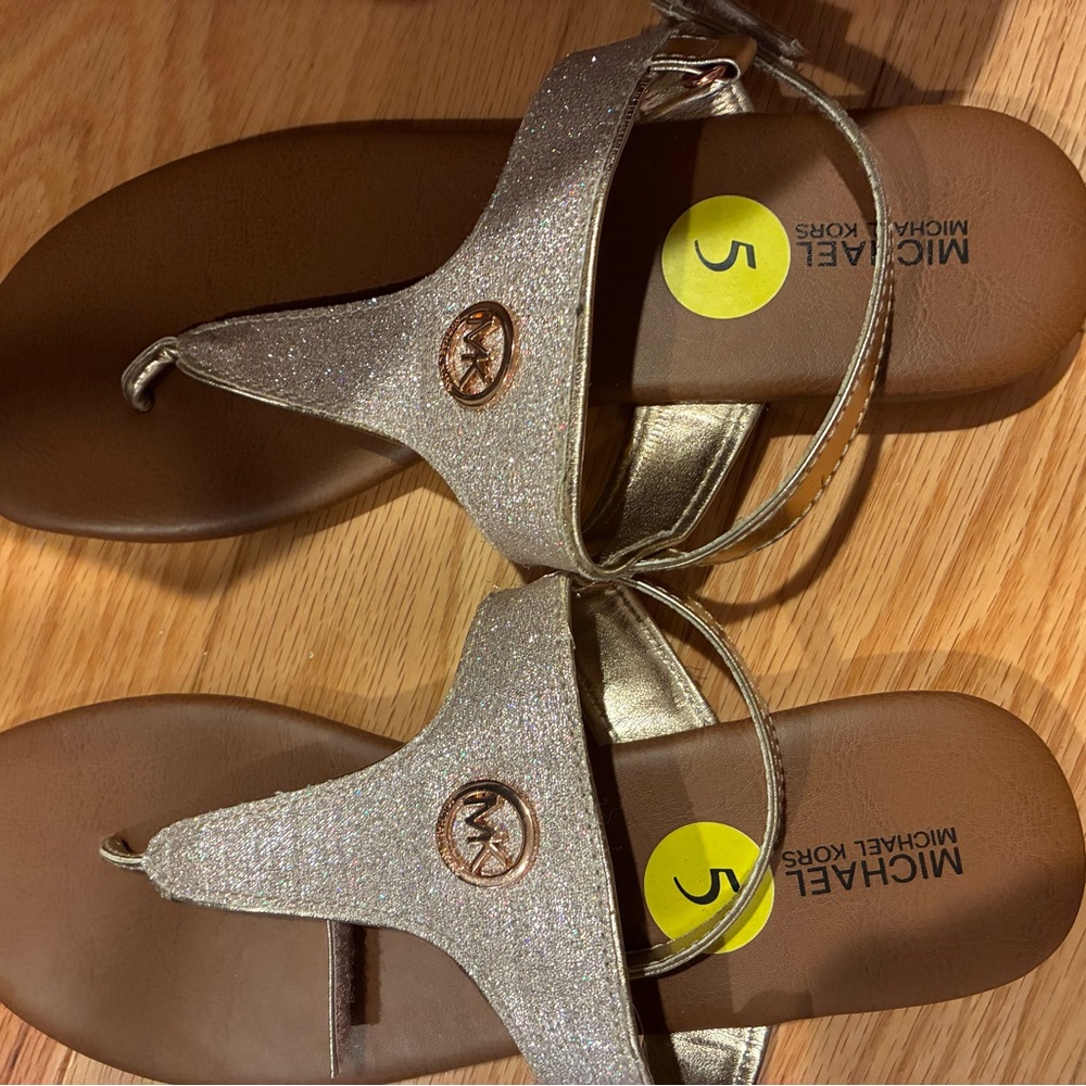 Michael Kors Glittering Gold Sandals